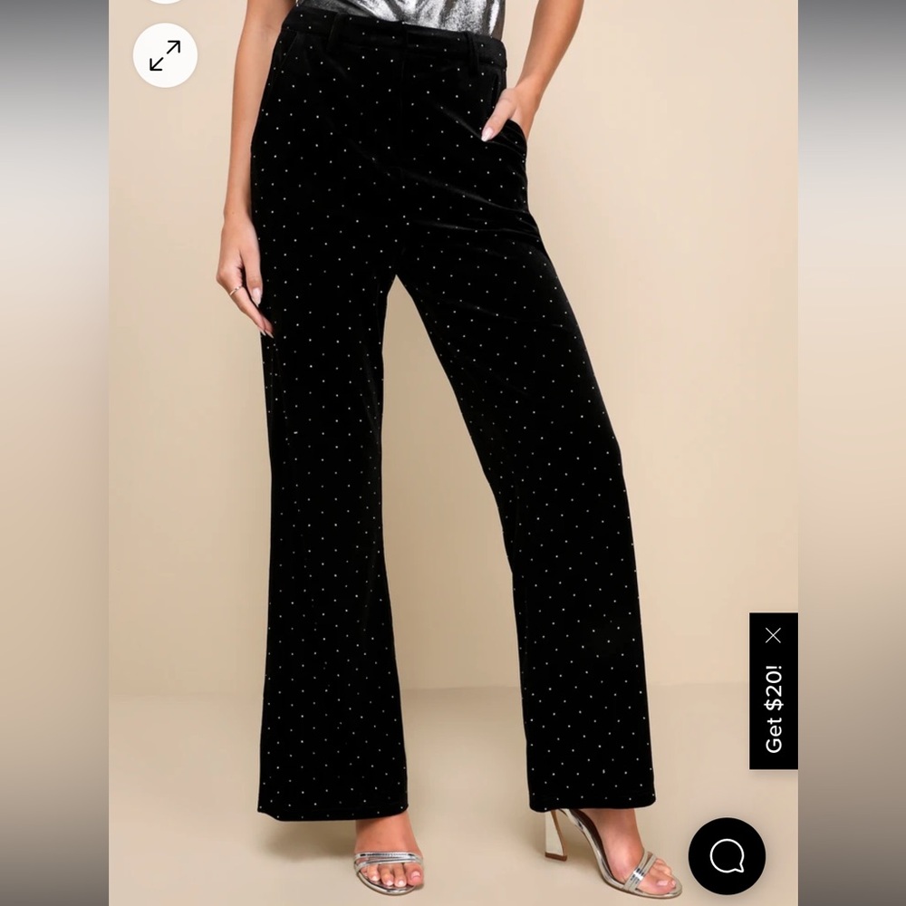 Lulu's Black Wide Leg Pants